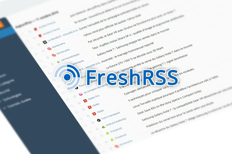 Installation et Configuration d'un flux RSS (FreshRSS)